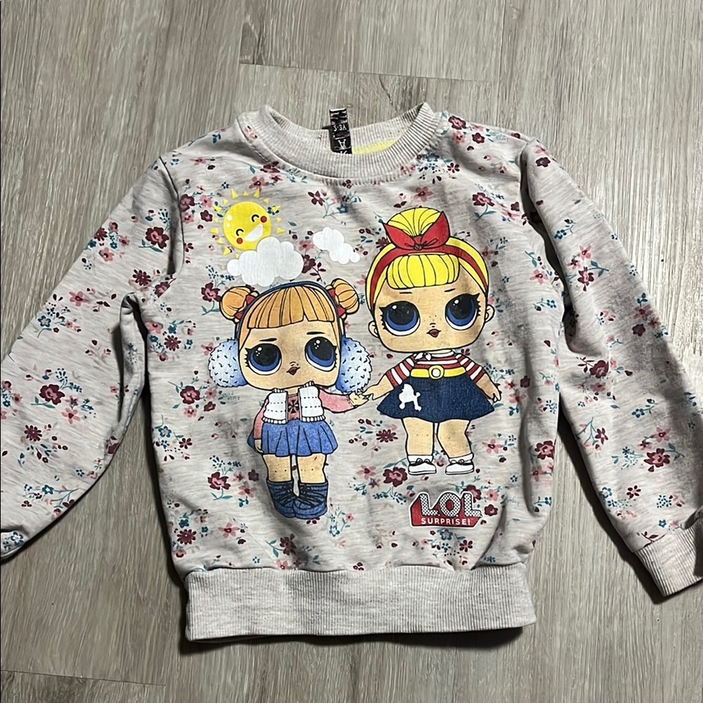 L.O.L. Surprise! Kids Floral Sweatshirt - Gray